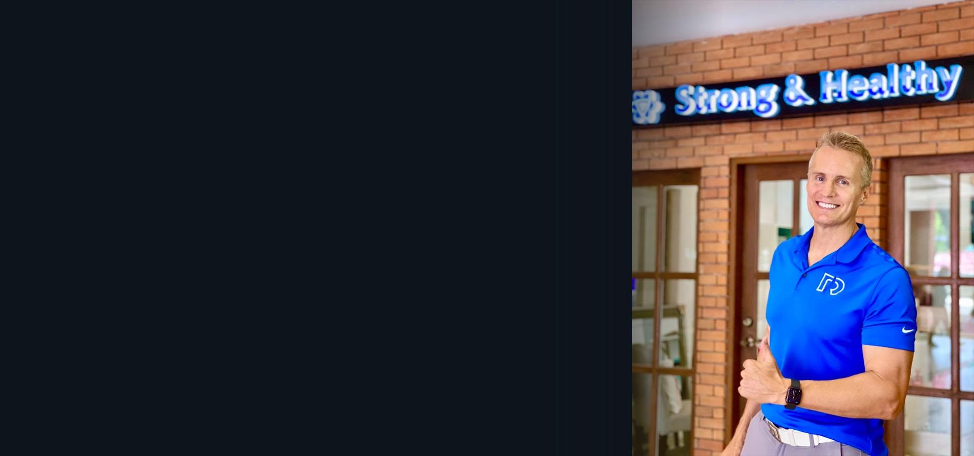 Dr. Robert Walcher at the Strong and Healthy wellness center