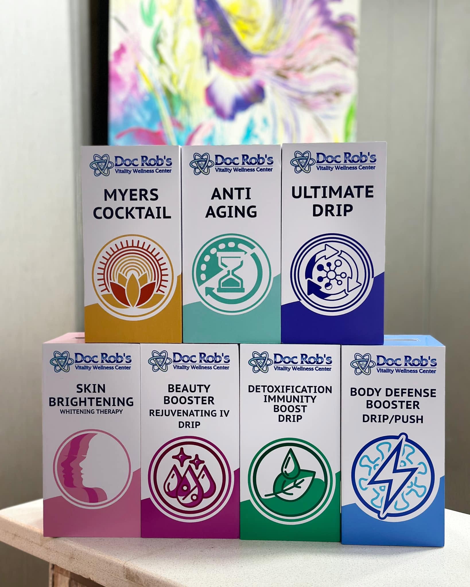 Doc Rob Vitality vitamin infusion formula range