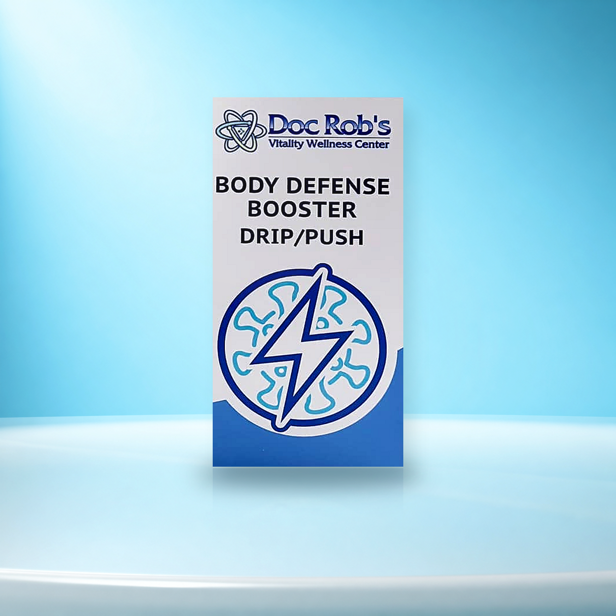 Doc Rob's Body Defense Booster drip and push box